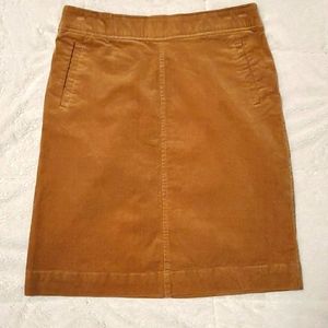Laura Scott Corduroy Knee Length Skirt